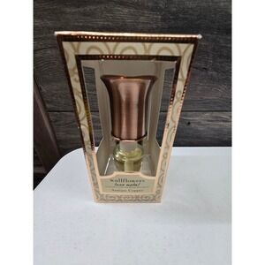 Bath & Body Works Wallflowers Luxe Metal Antique Copper Mahogany Teakwood Set